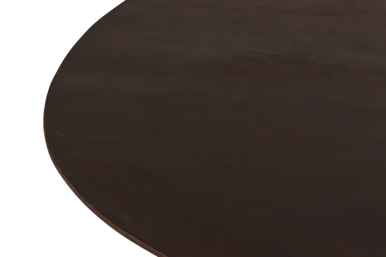 Japandi Eettafel Mokka Rond – Espresso | Ø120 cm