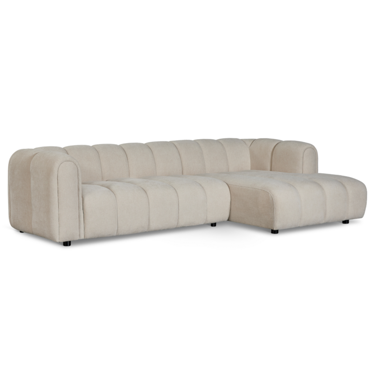 Hoekbank Fay – Beige Rechts