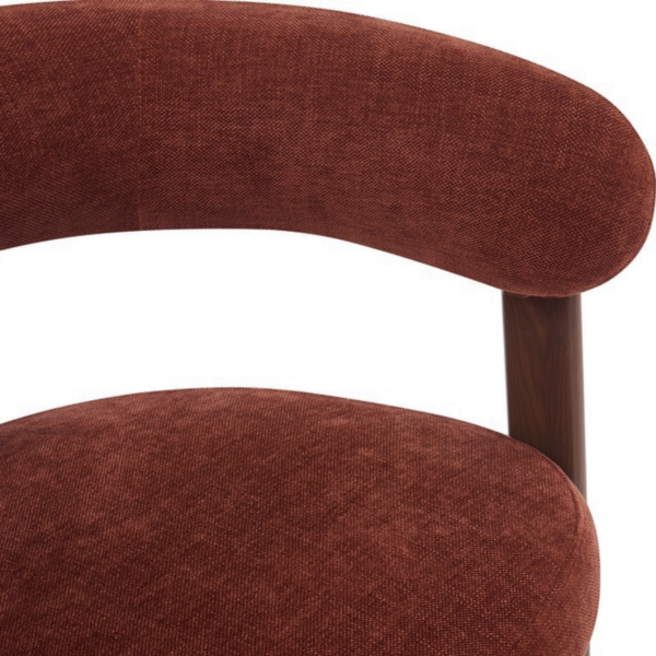 Eetkamerstoel Rose – Burgundy met Armleuning