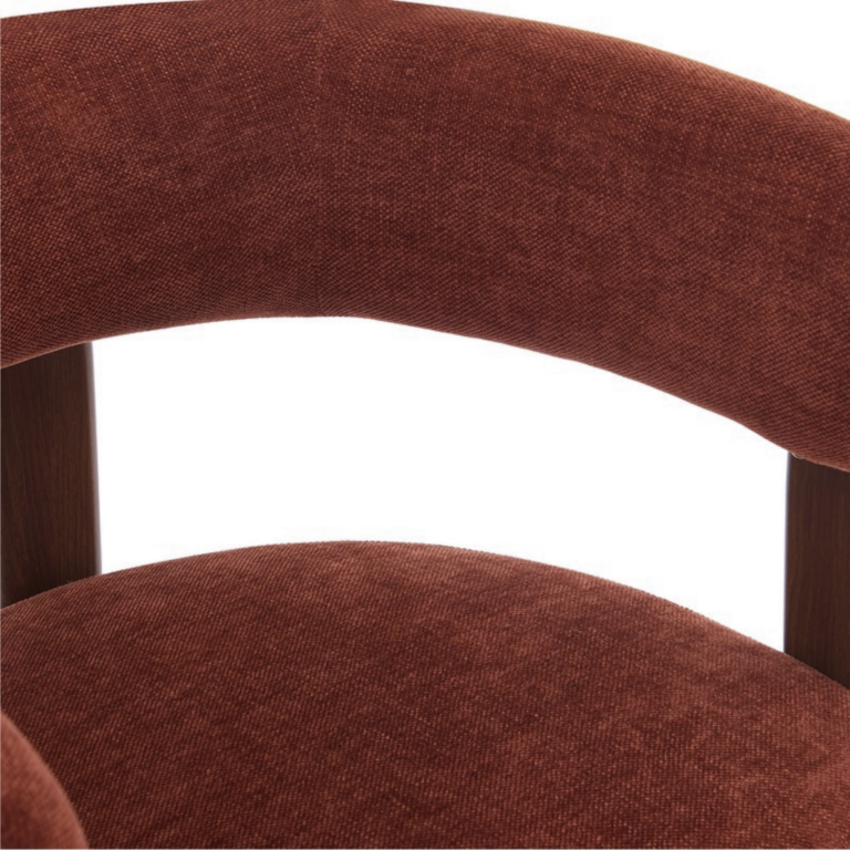 Barkruk Rose – Burgundy met Armleuning
