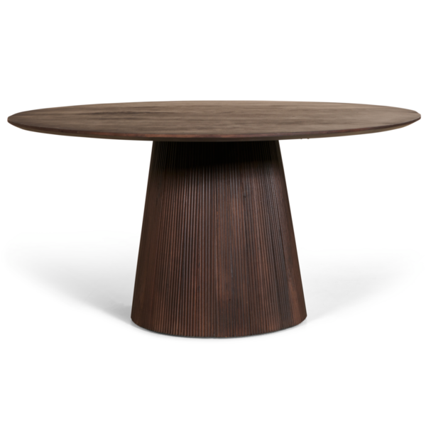 Japandi Eettafel Mokka Rond – Espresso | Ø120 cm