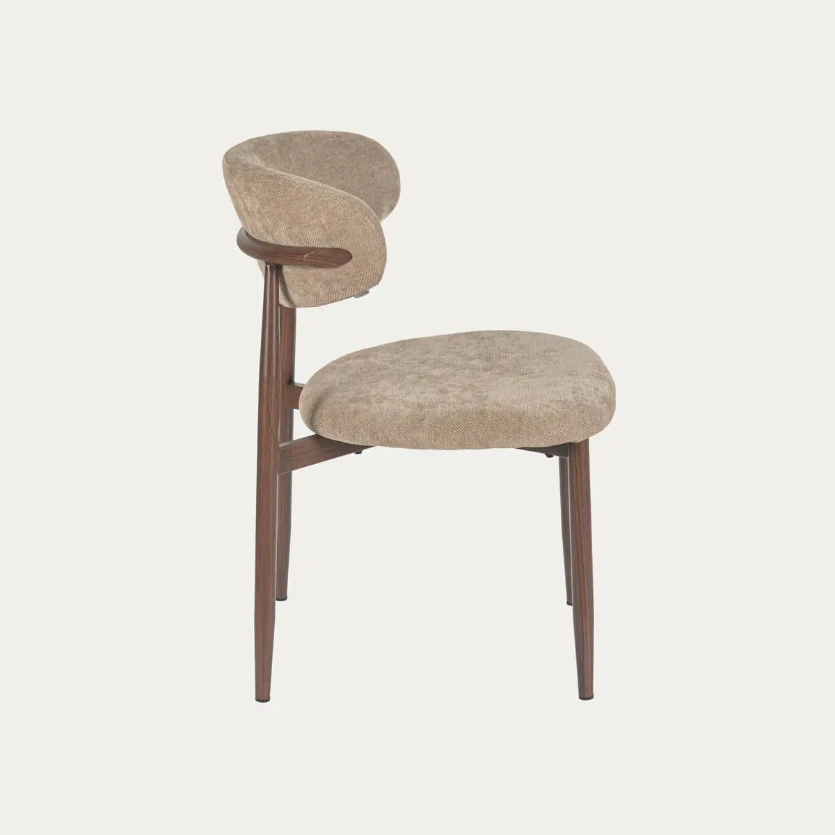 Eetkamerstoel AMARA | Espresso & Beige