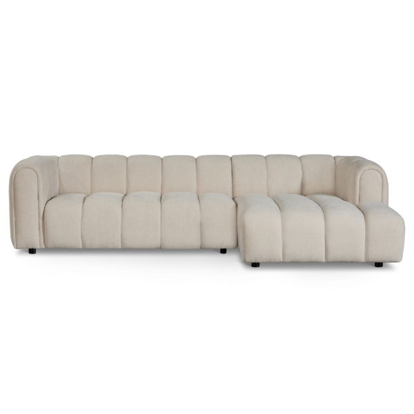 Hoekbank Fay – Beige Rechts