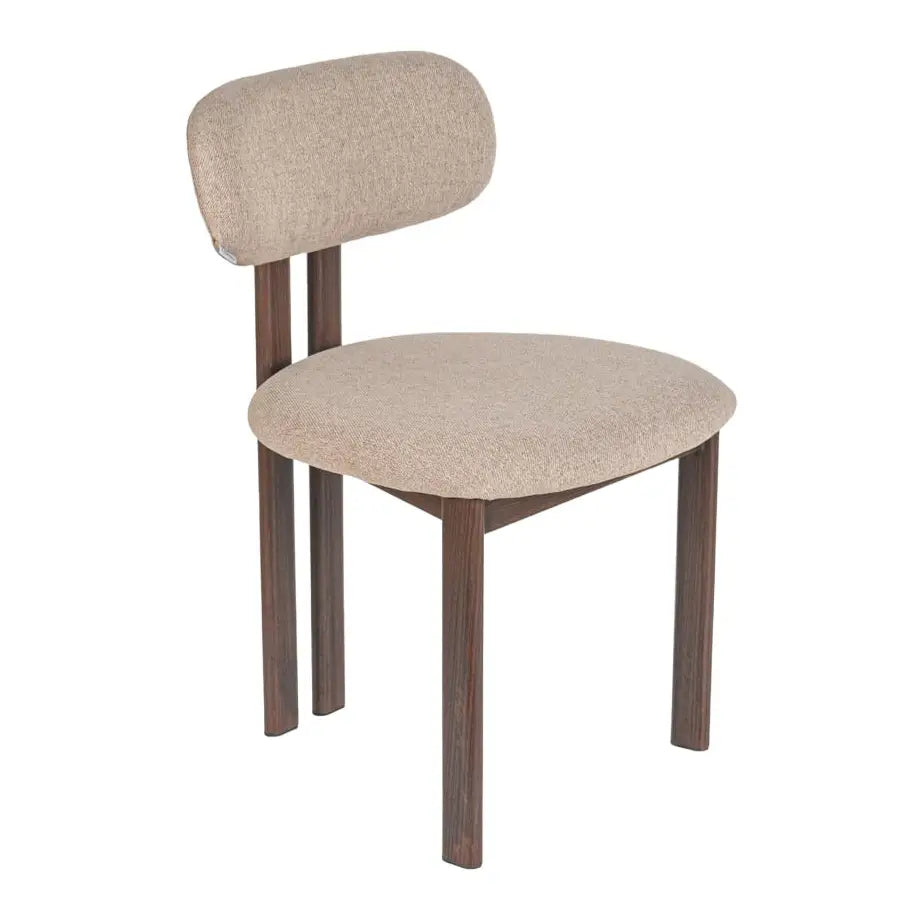 Eetkamerstoel LIVORA | Beige & Espresso