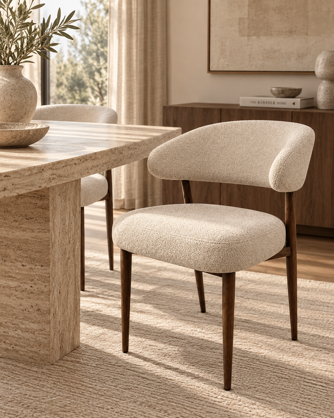AMANI Dining Chair – Ivory