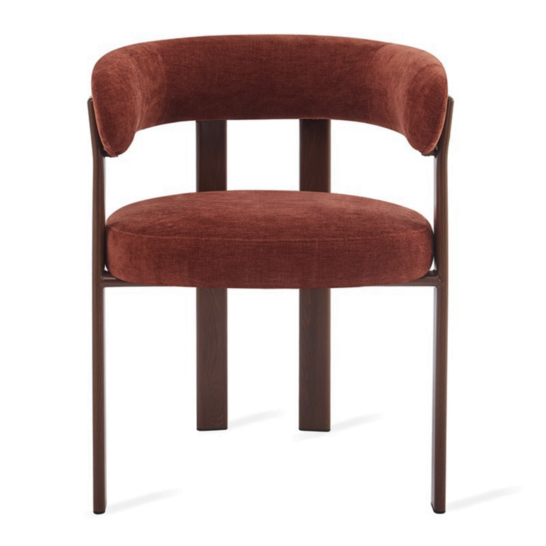 Eetkamerstoel Rose – Burgundy met Armleuning