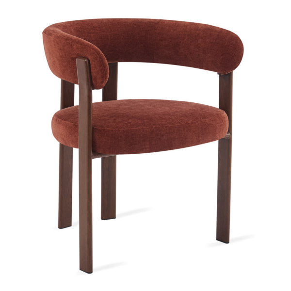Eetkamerstoel Rose – Burgundy met Armleuning