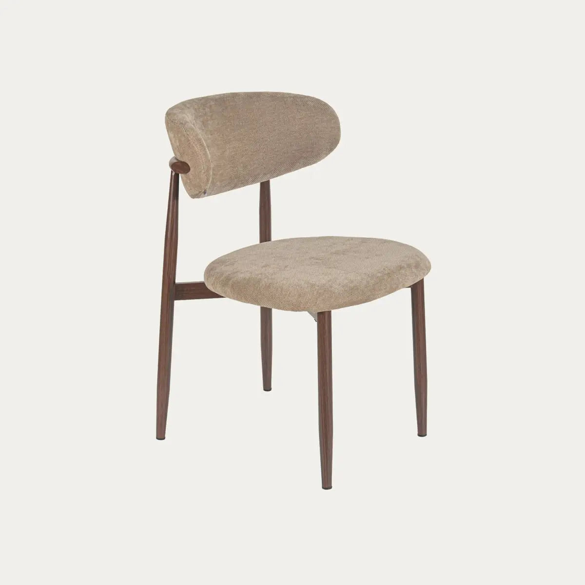 Eetkamerstoel AMARA | Espresso & Beige