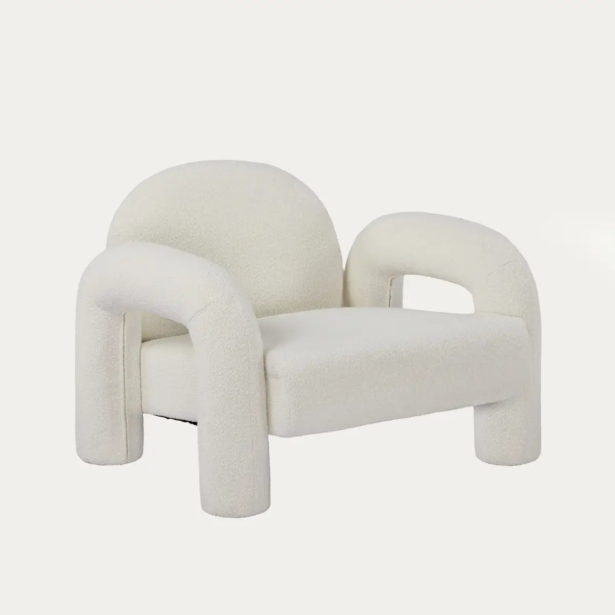 Fauteuil ELARA | Ecru Bouclé