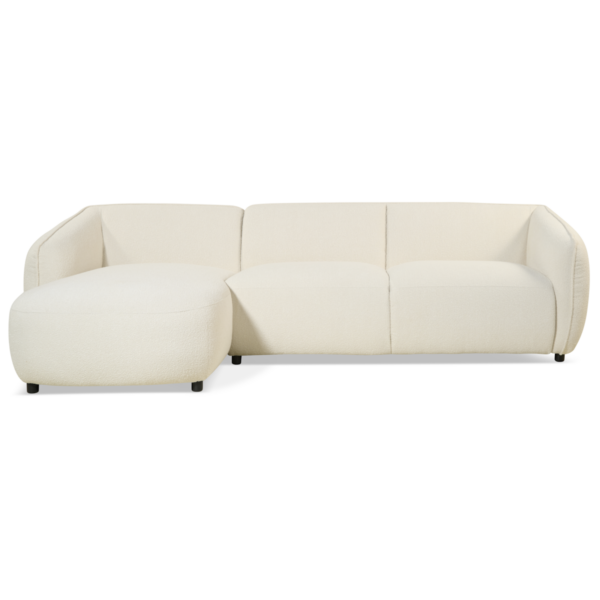 Hoekbank Laila – Bouclé Beige | Links